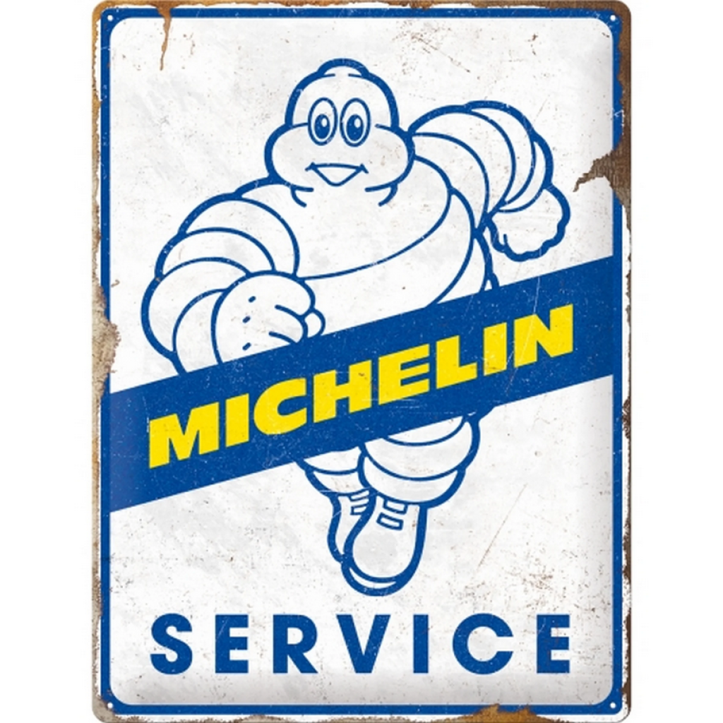 Locandina in latta Michelin - Service 