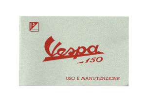 Libretto uso e manutenzione tipo ORIGINALE dal 1956 per Vespa 150 VL1&gt;3T 